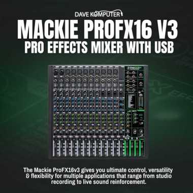 Mackie ProFX16v3 / ProFX16 V3 / PRO FX16 V3 Pro Effects Mixer with USB