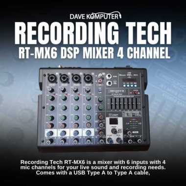 Recording Tech RT-MX6 / RT MX6 / RTMX6 DSP Mixer 4 Channel