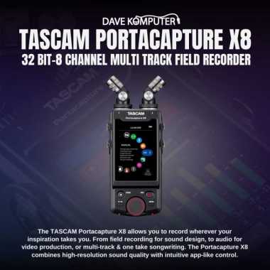 TASCAM Portacapture X8 32-bit 8-Channel Multitrack Field Recorder