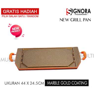 New Grill Pan Signora / Alat Panggang Anti Lengket Free Hadiah
