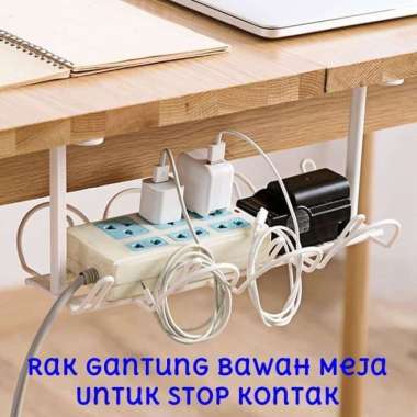WIRE BOX KABEL DUDUKAN STOP KONTAK JALUR LISTRIK BAWAH MEJA GANTUNG