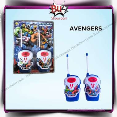 Walkie Talkie Mainan Anak HT Handy Talkie WT Superhero Biru