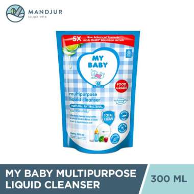 My Baby Multipurpose Liquid Cleanser Refill 300 mL - Sabun Cuci Botol Bayi