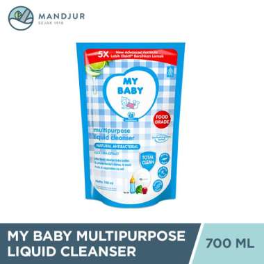 My Baby Multipurpose Liquid Cleanser Refill 700 mL - Sabun Cuci Botol Bayi