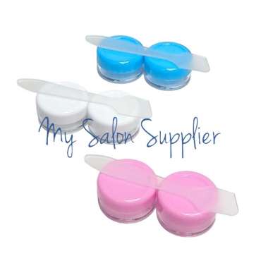 Tempat Pot Cream 5 gr isi 2 + Spatula Putih