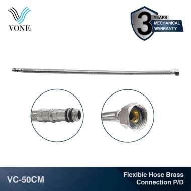 VONE Selang Flexibel Panas Dingin Wastafel Cuci Piring Mixer Hot Cold Sink Stainless VC-50CM Stainle