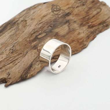 Cincin Pria Simple Perak Bali 925 Asli Flatido Midi 16