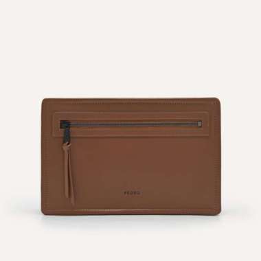 PM010 TAS KECIL PRIA PEDRO CLUTCH BAG ORIGINAL BRANDED COKLAT BROWN