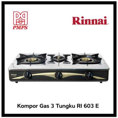 Kompor Gas 3 Tungku Rinnai RI 603 E