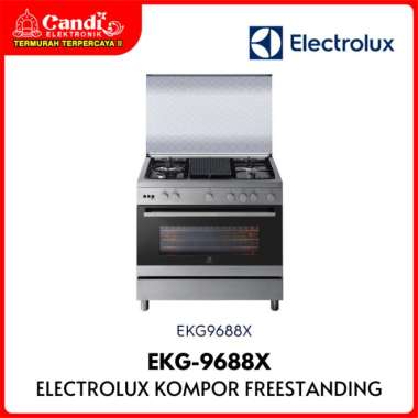 ELECTROLUX Kompor Freestanding 5 Tungku dan Oven Gas 130 Liter EKG-9688X