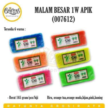 4 PCS MALAM BESAR 1W APIK LILIN MAINAN ANAK PLASTISIN (007612)