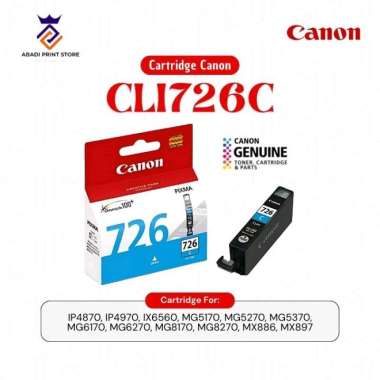Catridge Canon CLi 726 CYAN Original Datascrip Cyan