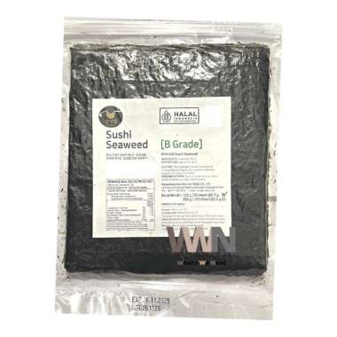 Manjun Yaki Sushi Nori Grade B Seaweed Rumput Laut - 50 Lembar