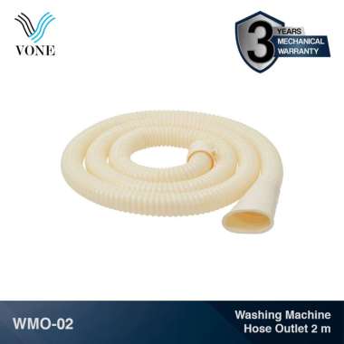 VONE Selang Pembuangan Mesin Cuci Washing Machine Hose Outlet 2 Meter WMO-02 Biege