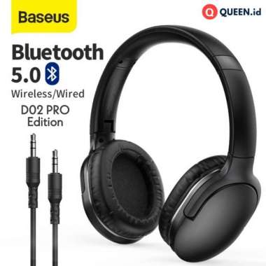 Baseus D02 PRO Headset Wireless Bluetooth - Wired AUX Stereo Headphone MULTICOLOR