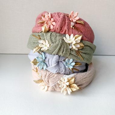 Ribbon Madness Linen Amari Bando Beige