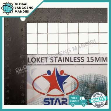 KAWAT RAM STAINLESS 15MMX15MMX1.4MMX1M (304)/KAWAT LOKET STAINLESS 304