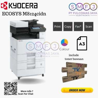 Mesin Fotocopy Warna Kyocera M8124cidn 8124 Kertas A3 A4 GARANSI RESMI