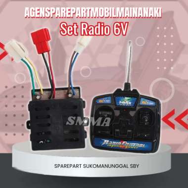 ⚡Ready⚡Receiver+Remote Control 2,7Mhz 6v Radio (modul PCB) mobil aki,pliko,PMB,unikid Remot Saja