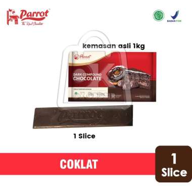 Coklat Parrot Dark Compound / Chocolate Compound / Coklat Batang (1 Potong)