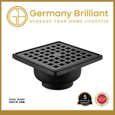 Germany Brilliant Floor Drain Saringan Got Kamar Mandi GBS18-SBM