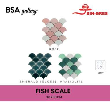 KERAMIK MOSAIC KIPAS / MOSAIC TILE LANTAI DINDING / MOZAIK FAN Pink