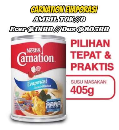 nestle carnation evaporasi susu cair 405gram carnation evaporasi 405gr susu carnation