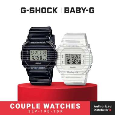 Casio SLV-19B-1DR Jam Tangan Couple Pria Wanita Digital