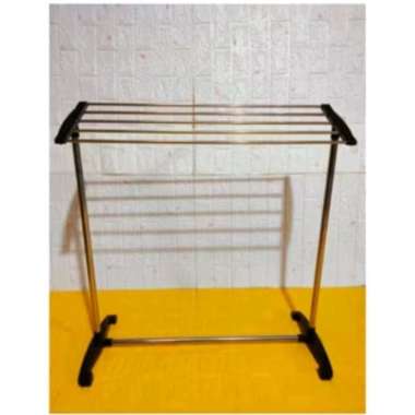 AN - jemuran handuk stainless steel sunny jemuran hitam