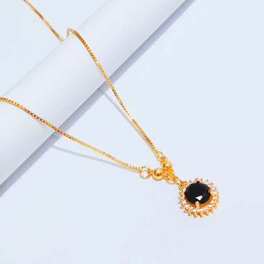 KLD14 Grosir Kalung Xuping Dewasa Kalung Lapis Emas Permata Soliter