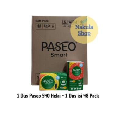 GROSIR 1 DUS Tissue Tisu Paseo Smart Facial 250s Murah ISI 48 PACK