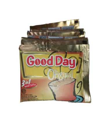 Promo Harga Good Day Instant Coffee 3 in 1 The Original per 10 sachet 20 gr - Blibli