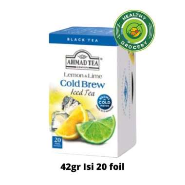 Ahmad Tea Lemon and Lime Cold Brew Iced Tea 20 Foil 42gr