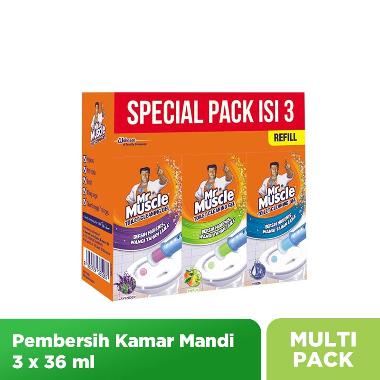 Special Pack - Mr. Muscle Toilet Cleaning Gel Refill [36 mL/3 Pcs] --