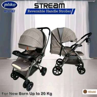Pliko 387 Stream Kereta Dorong Bayi Cokelat