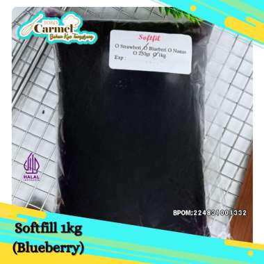 SOFTFILL Selai Buah BLUEBERY Ekonomis 1kg Repack - Selai Roti Bakar, selai kiloan murah