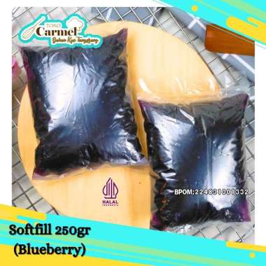 SOFTFILL Selai BLUEBERRY Ekonomis 250gr Repack - Selai Martabak, Selai Roti Bakar, selai kiloan mura