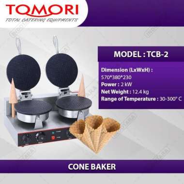 Cone Maker Alat pembuat Cone Es Krim Tomori TCB-2 Silver