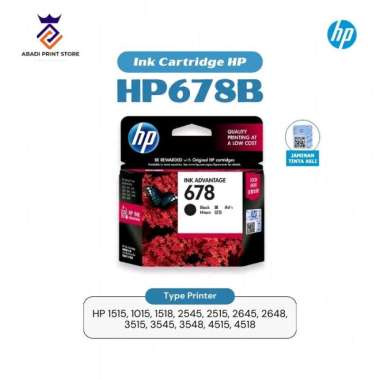 Catridge HP 678 Black Hitam