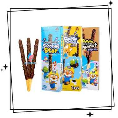 Pororo Choco Stick Cookie & Choco Import Original / Cemilan Coklat Stick COOKIES CHOCO