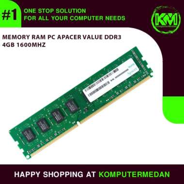 Memory RAM PC APACER VALUE DDR3 4GB 8GB 1600MHZ 4GB