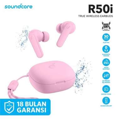 ANKER Soundcore R50i Stick TWS Earphone Wireless Bluetooth 5.3 A3949 Merah Muda