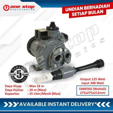 [GARANSI RESMI] SANYO PDWH-130B Pompa Air Jet Pump Sumur Dalam Non Otomatis PDWH130B PD-WH130B Abu-A