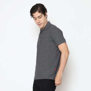 POLICE Polo Shirt Krah Polos Pria 207200291 Coklat Tua Twotone XL