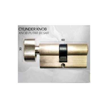 Silinder Knob Besar Kunci Komputer Putar Cylinder Pintu Knop 60mm Knob Besar