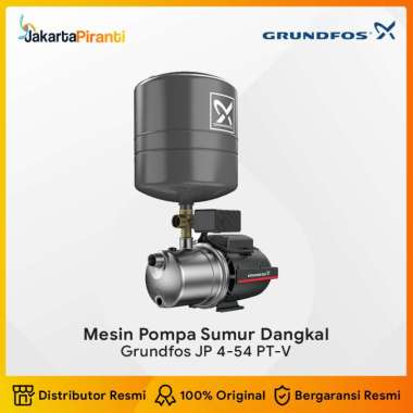 Pompa Air Sumur Dangkal Semi Jetpump Stainless Grundfos JP 4-54 PT-V hitam