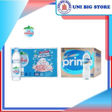 Le Minerale Air Minum Mineral 1500 ml Botol x 12 pcs DUS 1.5 Liter Le Minerale1500mlDUS