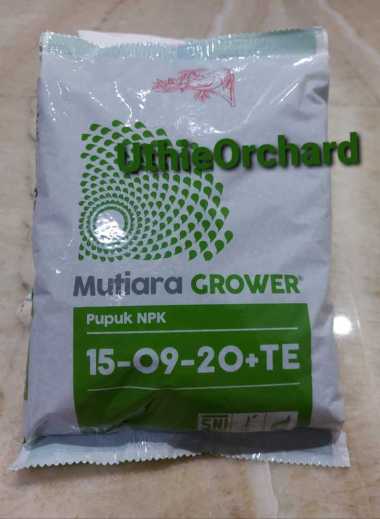 Meroke - Mutiara Grower Pupuk NPK 15-09-20+TE Kemasan Pabrik 1 Kg