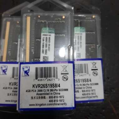 Memory RAM Laptop DDR4 4GB Kingston Sodimm Ram Kingston DDR4 4GB Sodimm Laptop PC4 2666MHz