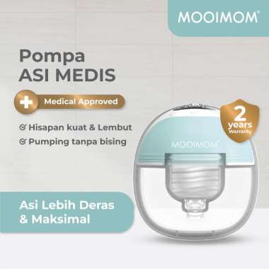MOOIMOM Pompa ASI Elektrik Tanpa Kabel Hands Free Wireless Electric M3 24 mm